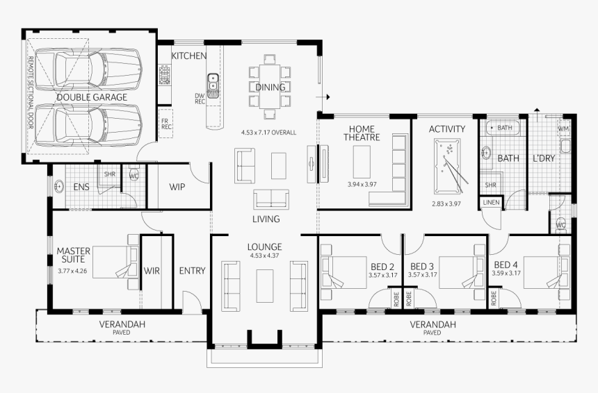 Foundation - Floor Plan, HD Png Download, Free Download