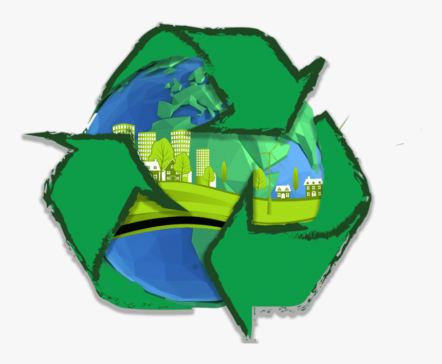 Earth - Recycling And Composting Clip Art, HD Png Download, Free Download