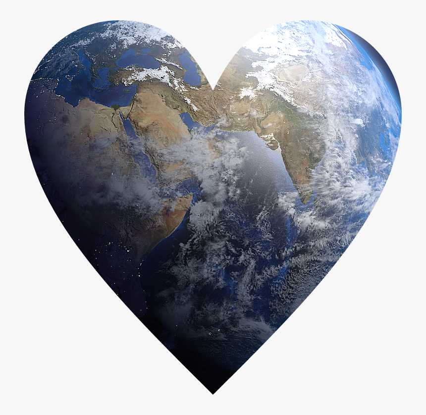 #heart #earth - Earth Love Heart Transparent Background, HD Png Download, Free Download