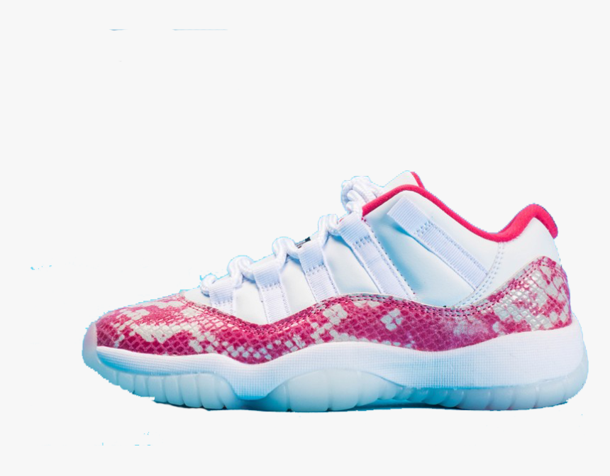 2019 Wmns Air Jordan 11 Retro Low Pink Snakeskin Ah7860, HD Png Download, Free Download