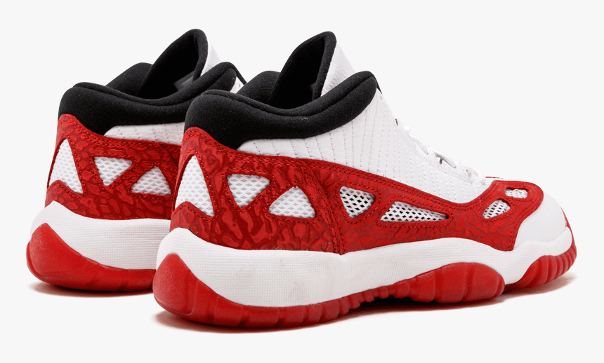 Air Jordan 11 Retro Low Ie Bg Black / Red / White Low - Sneakers, HD Png Download, Free Download