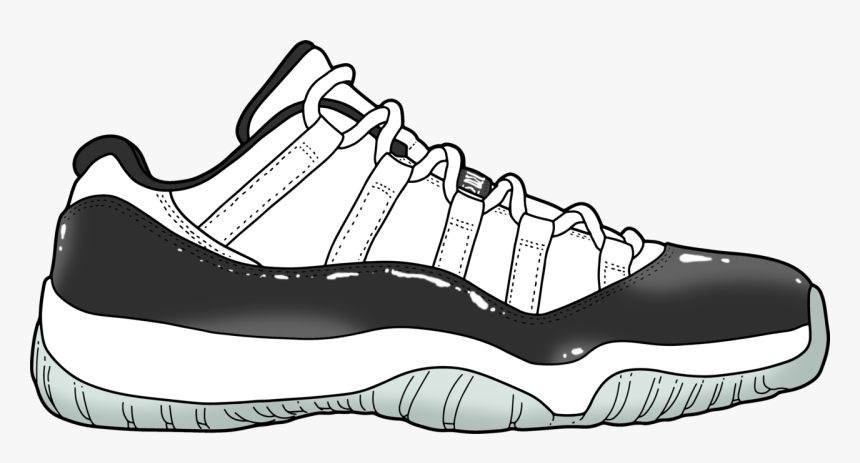 Air Jordan 11 Low “concords” - Sneakers, HD Png Download, Free Download