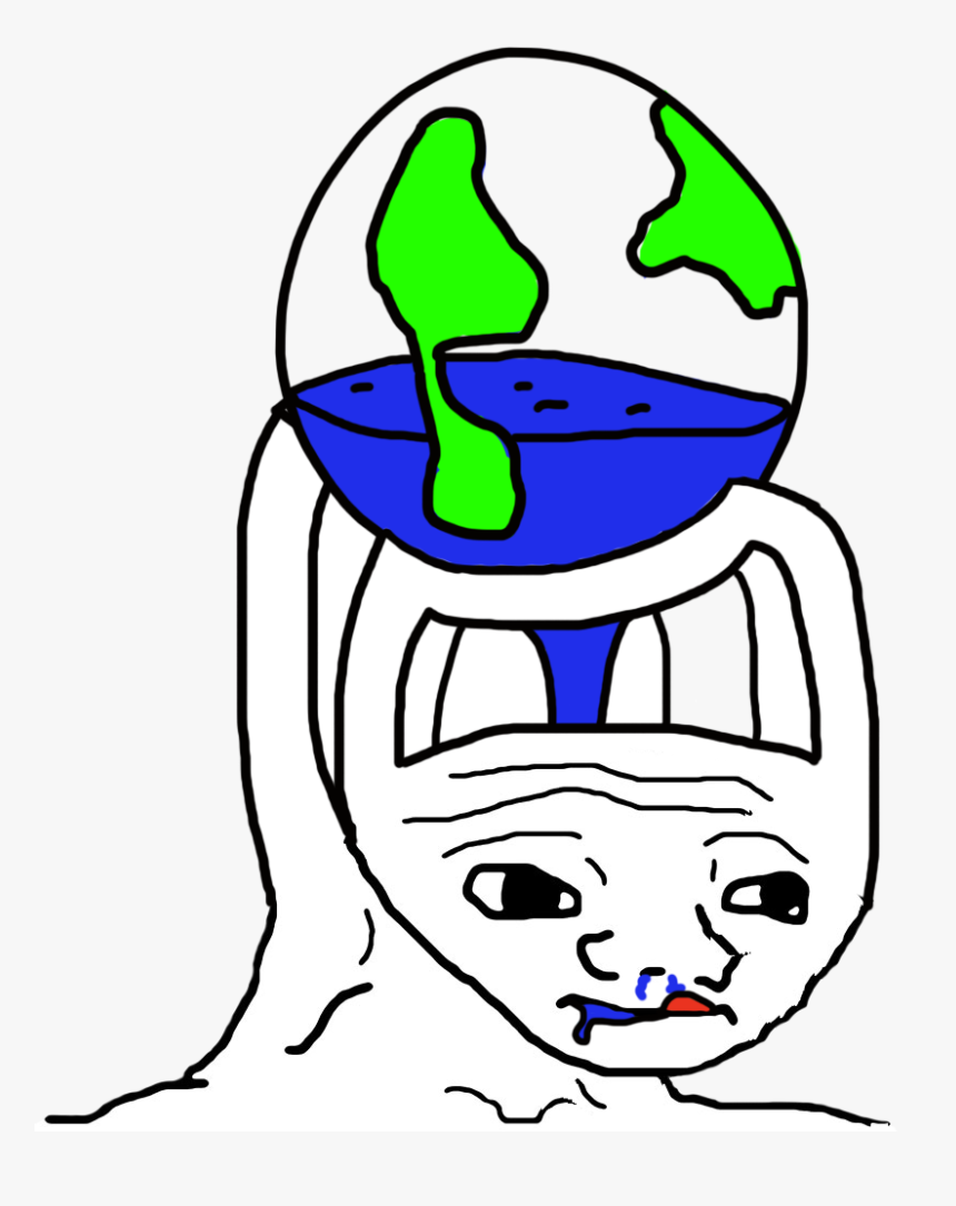 Thirsty Wojak Brain Dead Wojak Hd Png Download Kindpng