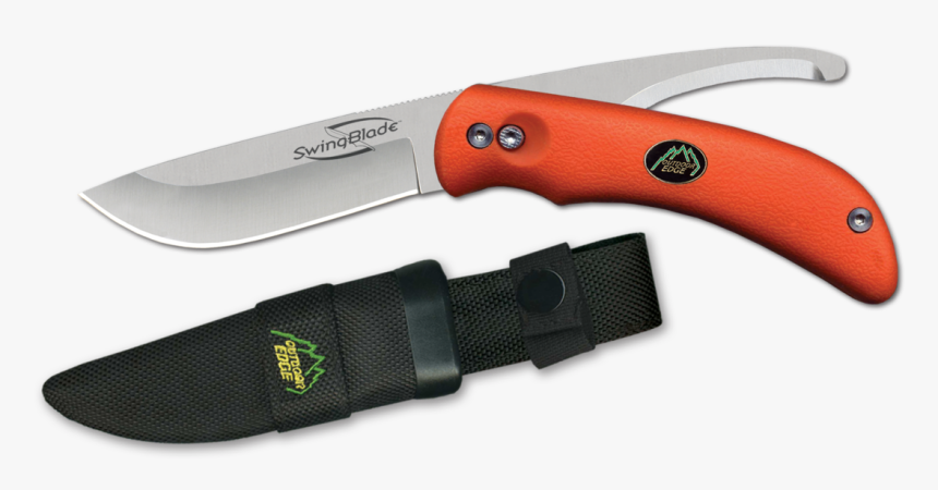 Flipping Skinning Knife And Gutting Blade - Outdoor Edge Swing Blade Knife, HD Png Download, Free Download