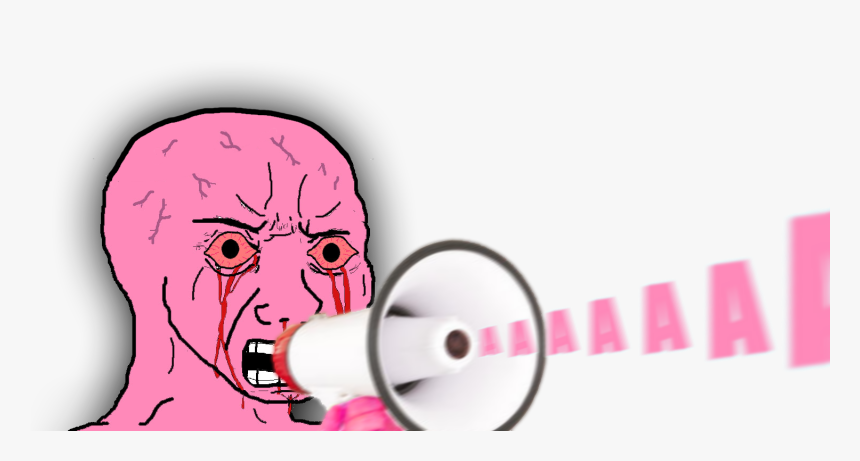 Images/wojaks/pink Wojak Megaphone - Illustration, HD Png Download, Free Download