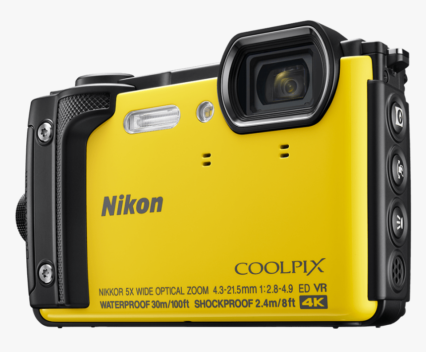 Nikon Coolpix W300 - Nikon Coolpix W300 Yellow, HD Png Download, Free Download