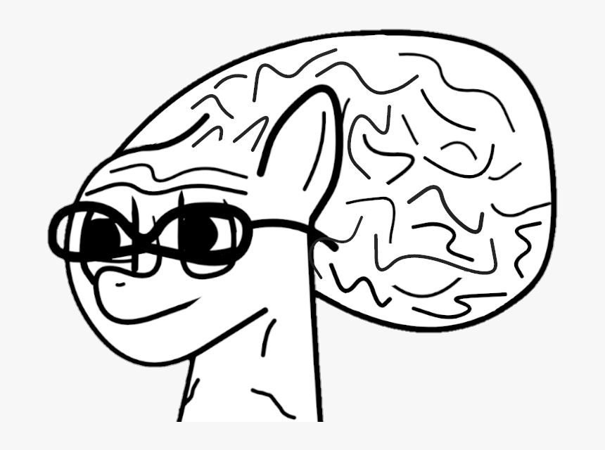 Big Brain Mlp Wojak Hd Png Download Kindpng