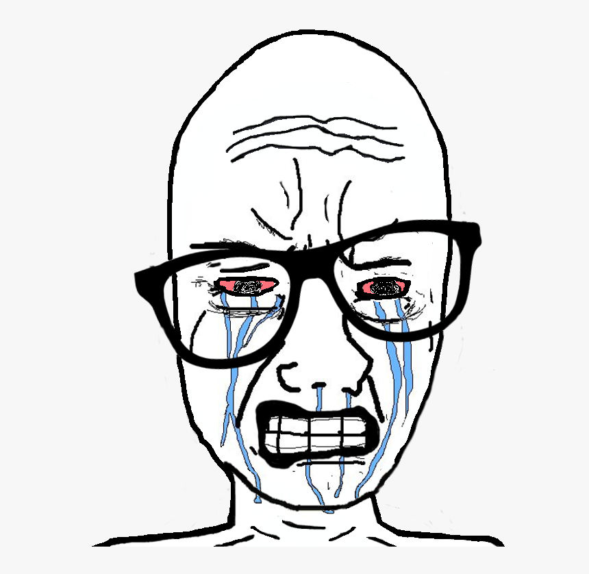 Crying Wojak , Png Download - Crying Angry Rage Face, Transparent Png, Free Download