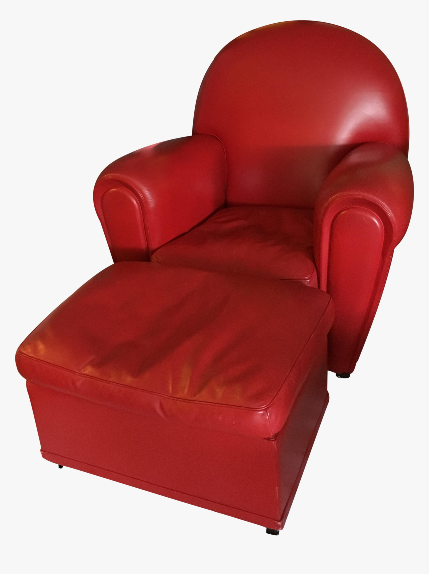 Poltrona Frau Vanity Fair Armchair And Ott Red Leather, HD Png Download, Free Download