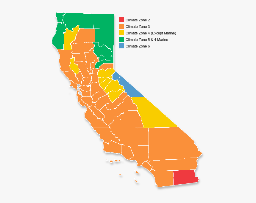 California 5 Climate Zones, HD Png Download, Free Download