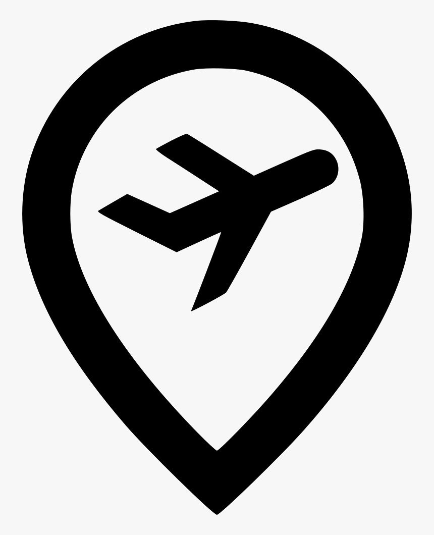 Pin Png Icon - Icon Location Pin Airport, Transparent Png, Free Download