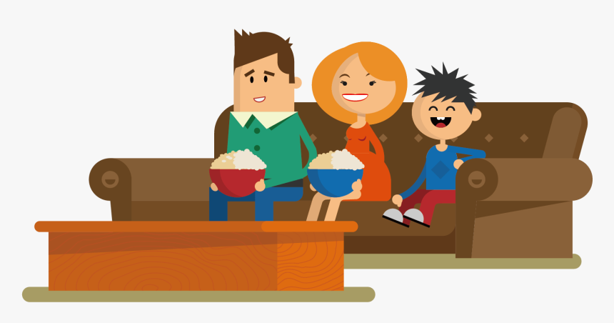 Reality Tv Shows People Will Love Unbumf - Watching Tv Png Cartoon, Transparent Png, Free Download