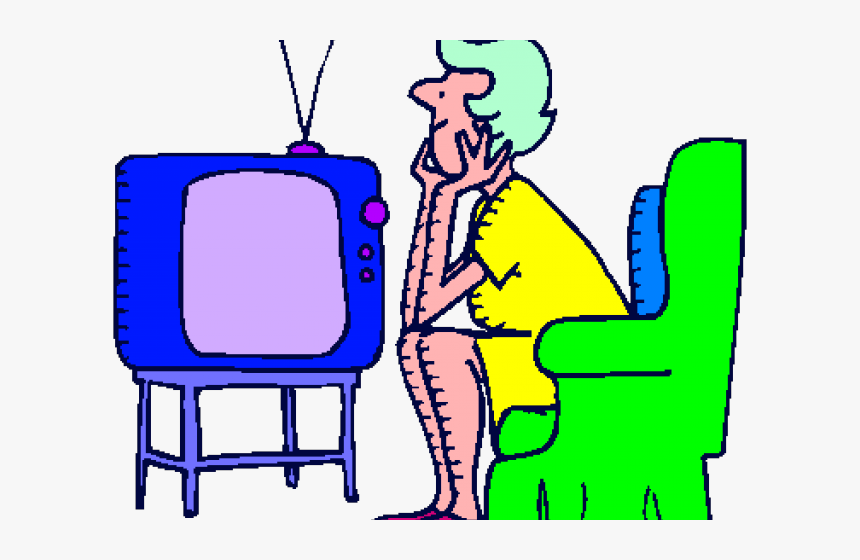 Tv Shows Clipart Tv Advertisement - Woman Watching Tv Png, Transparent Png, Free Download