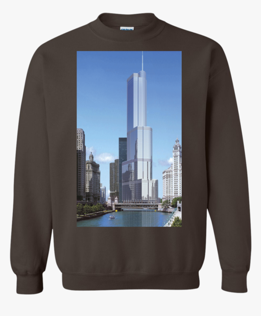 Trump Tower Hoodie, Sweatshirt - Burj Khalifa Vs Trump Tower, HD Png Download, Free Download