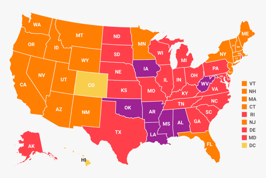 Adult Obesity 2017 In Picture Of United States - State Has The Highest Obesity Rate, HD Png Download, Free Download