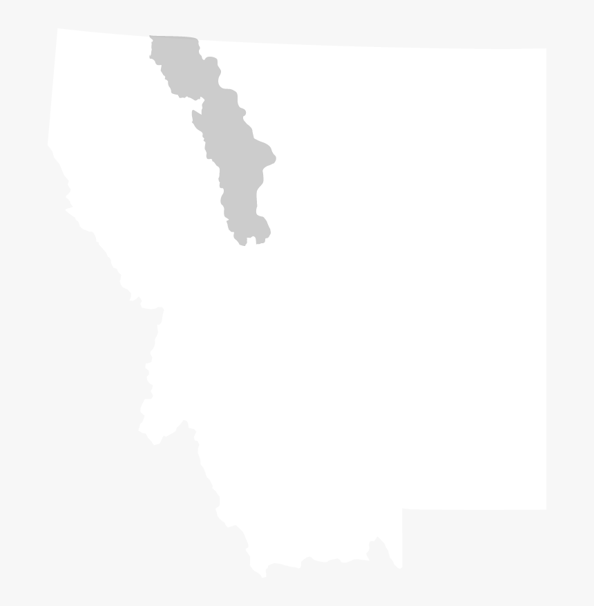 Outline Of The Flathead Basin In Montana - Montana State University College Republicans, HD Png Download, Free Download