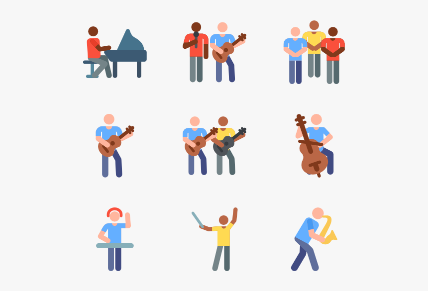 Musician Human Pictograms, HD Png Download, Free Download