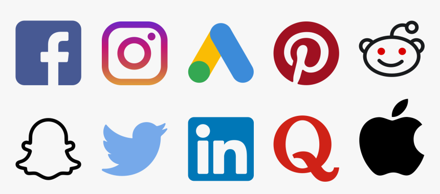 Most Popular Social Media Logos , Png Download - Social Media Platforms Png, Transparent Png, Free Download
