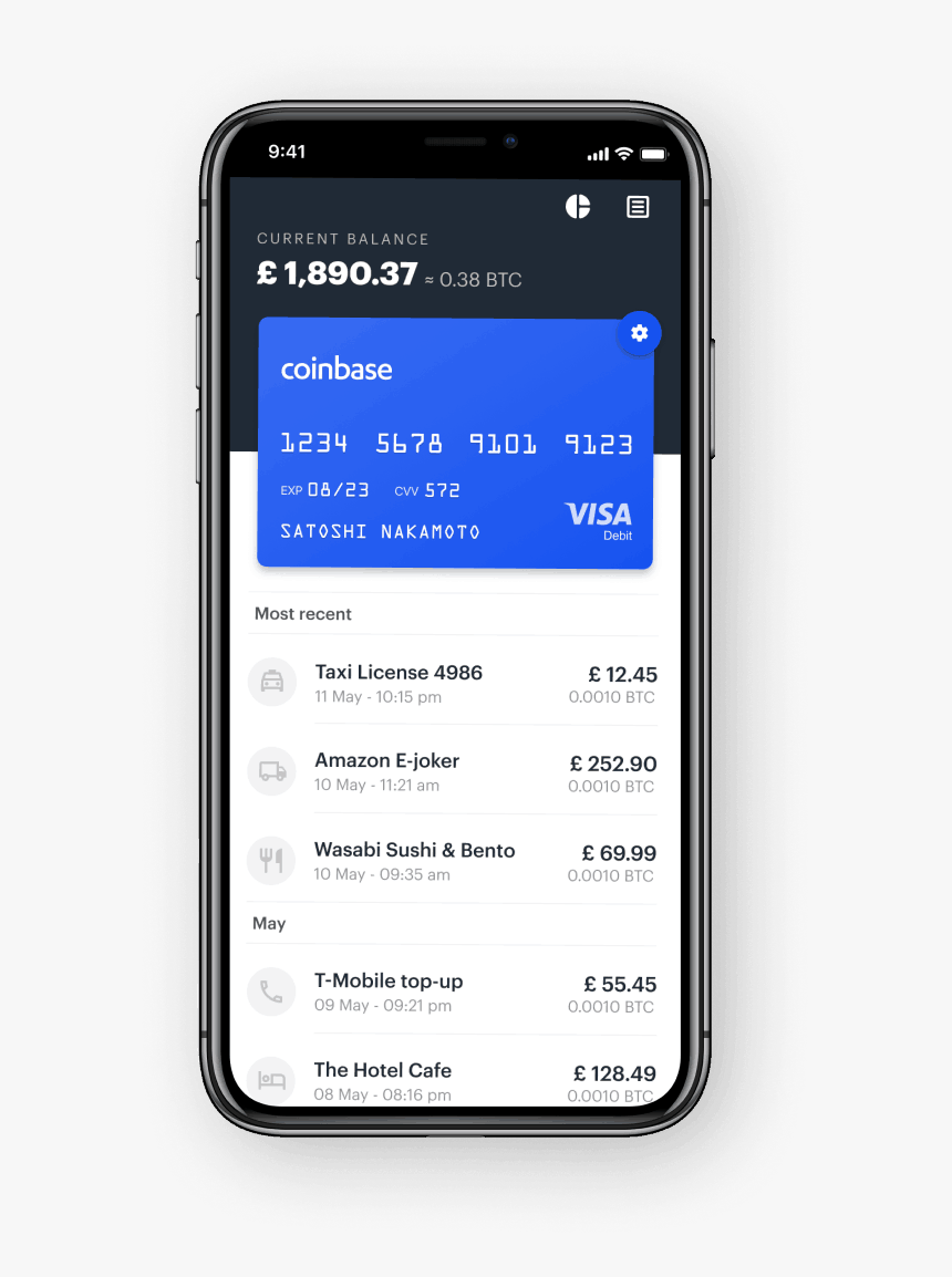 Coinbase Visa Debit Card, HD Png Download, Free Download