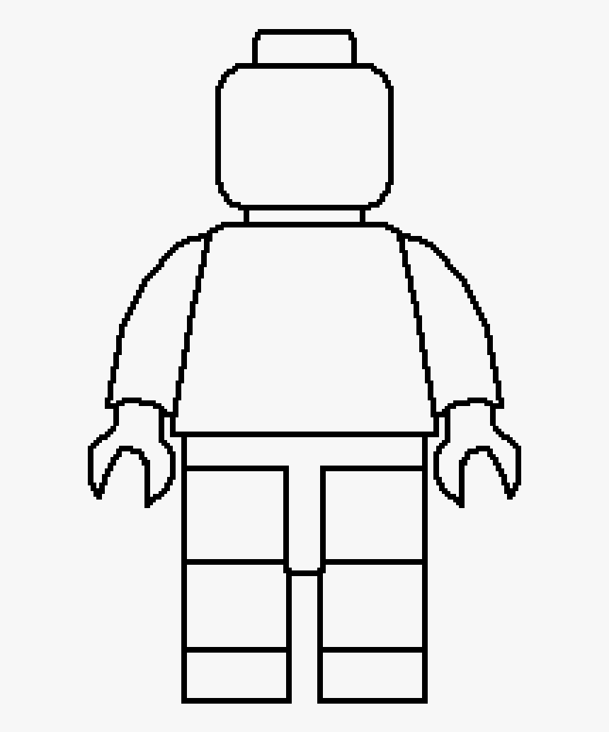 Transparent Lego Man Png - Pin The Head On The Lego Man Template, Png Download, Free Download