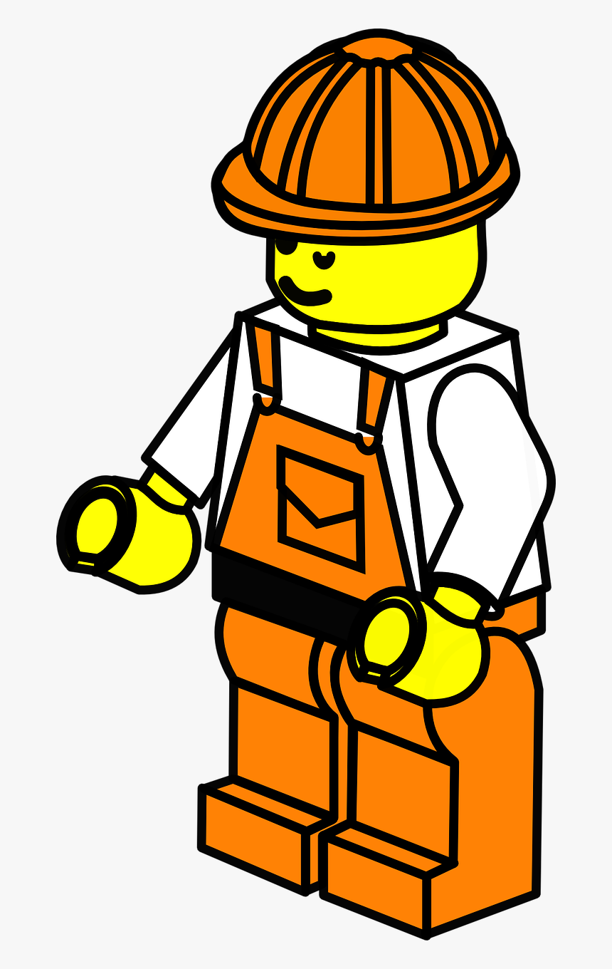 Construction Worker Lego Men, HD Png Download, Free Download