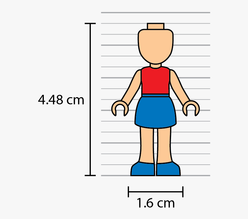 Width And Height Of Lego Minidoll - Figurka Lego Wymiary, HD Png Download, Free Download