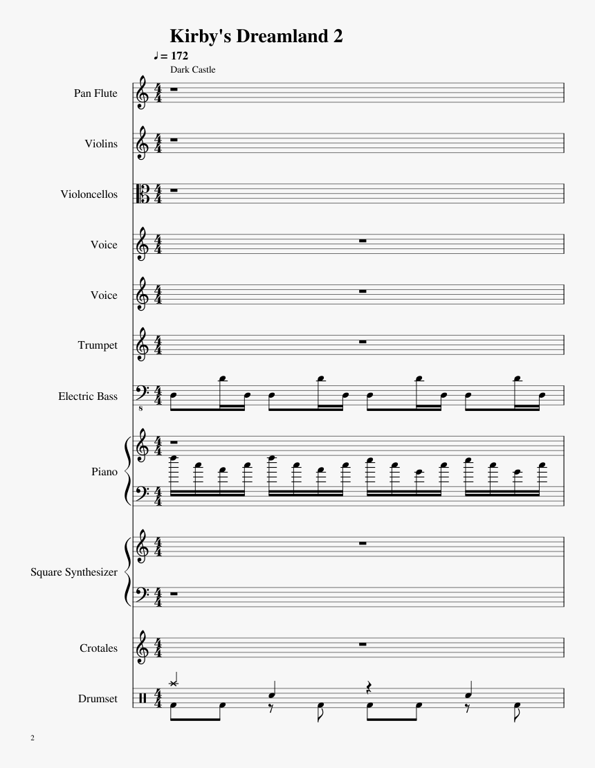 Dark Matter Theme Sheet Music, HD Png Download, Free Download
