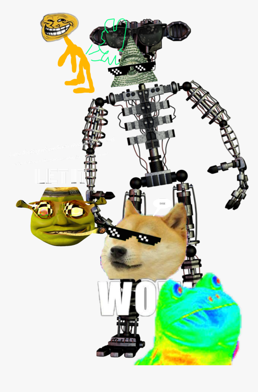 Transparent Mlg Doge Png - Fnaf 2 Endoskeleton Full Body, Png Download, Free Download