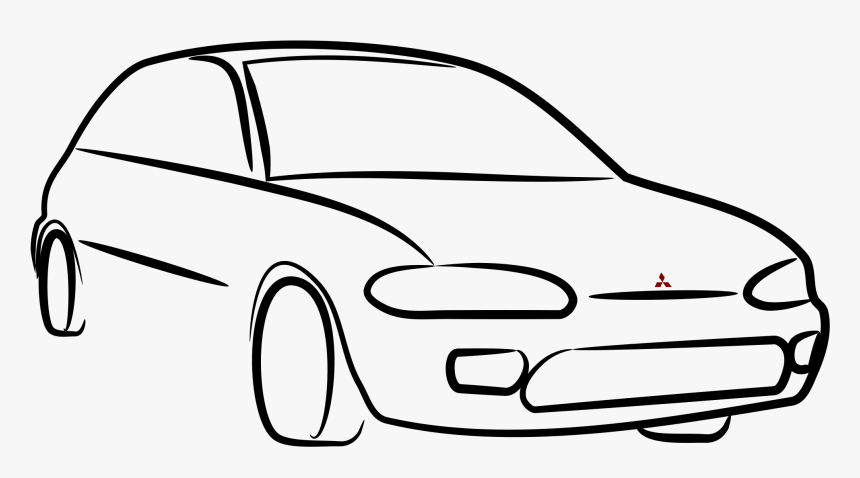 Free Download Line Art Clipart Car Clip Art - Desenho De Carro Png, Transparent Png, Free Download