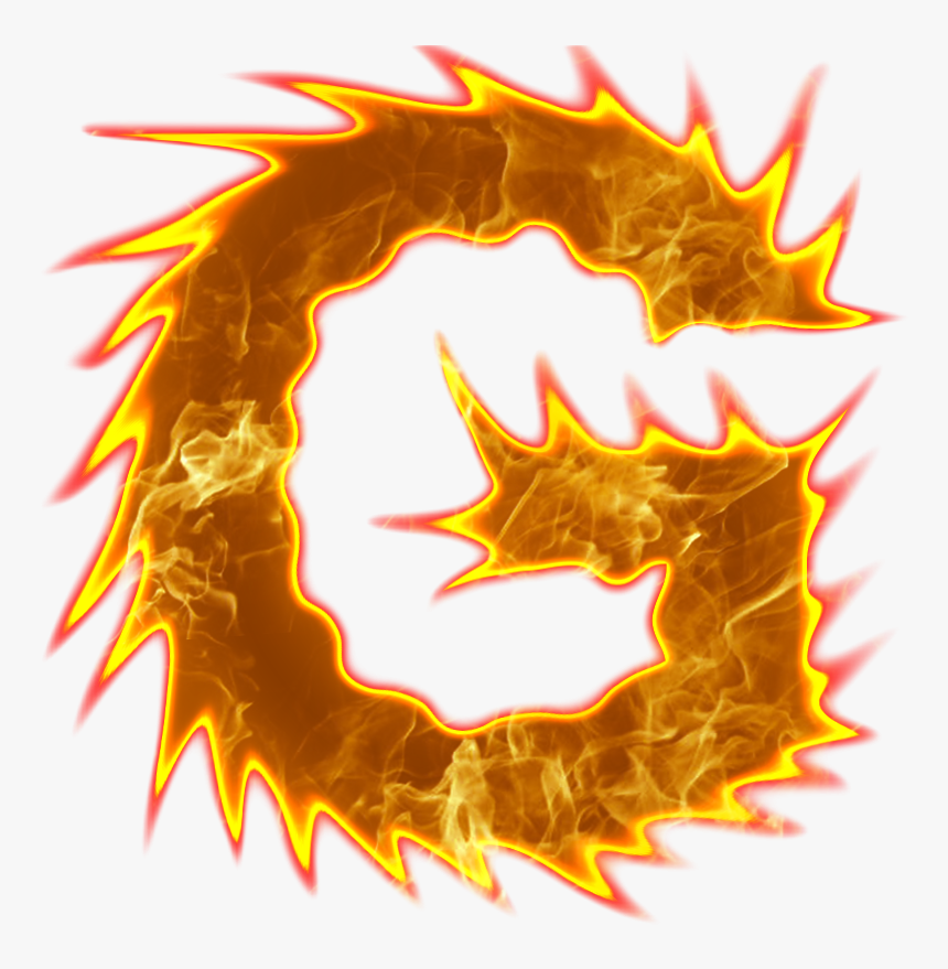 Png Library Download Vector Letter Flame - G Letter Fire Png, Transparent Png, Free Download