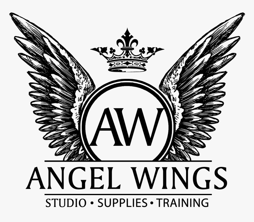 angel wings logo design