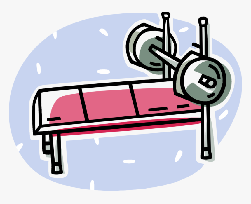 Vector Illustration Of Bench Press Used In Weight Training,, HD Png Download, Free Download