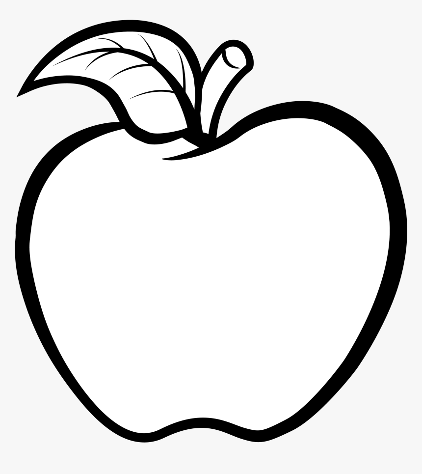 apple clip art black and white