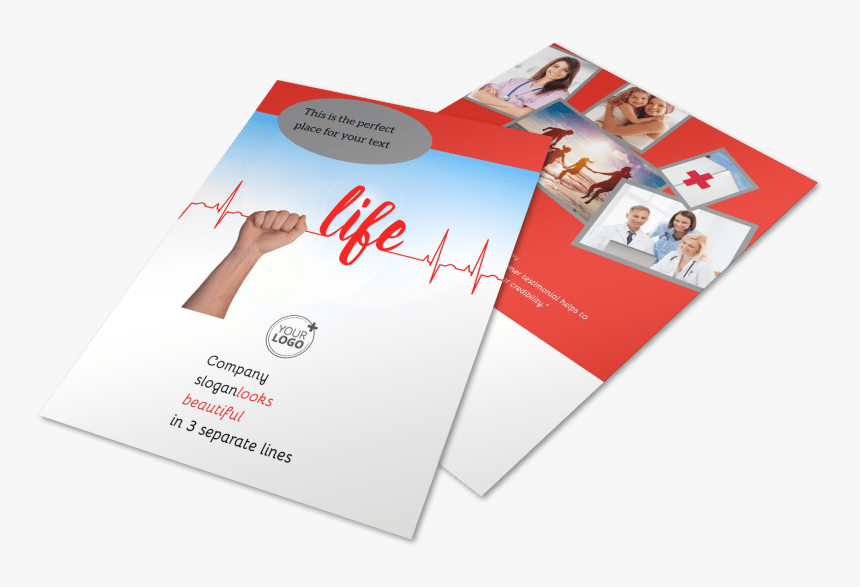 Blood Donation Centers Flyer Template Preview - Flyer, HD Png Download, Free Download