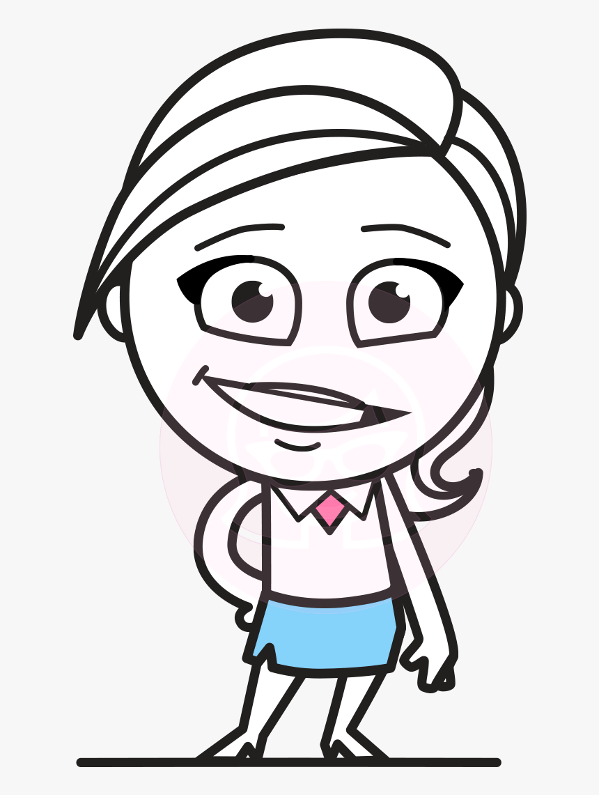 Simple Cartoon Character Heidy - Simple Cartoon Character Ideas, HD Png Download, Free Download