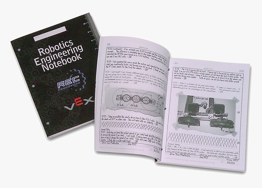 Vex Robotics Engineering Notebook - Vex Notebook, HD Png Download, Free Download