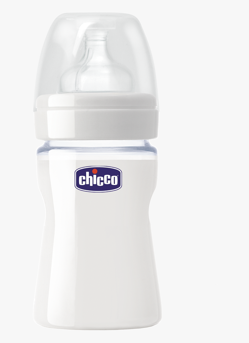 Wellbeing Glass Bottle - Chicco Glass Feeding Bottle, HD Png Download, Free Download