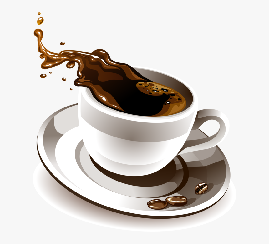 Splash Coffee Cups - Coffee Cup Vector Download, HD Png Download, Free Download