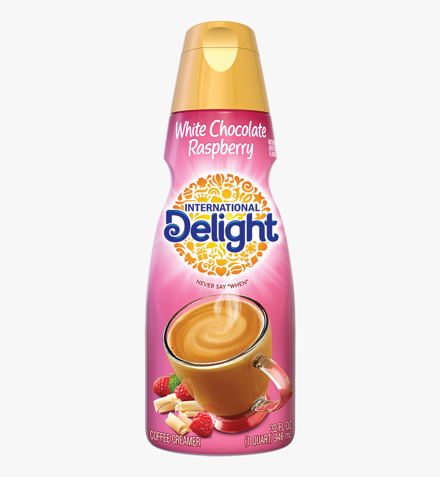 White Chocolate Raspberry Flavored Coffee Creamer - International Delight Vanilla Creamer, HD Png Download, Free Download