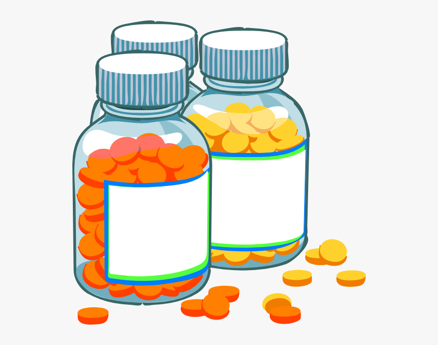 Blank Medicine Bottles Clip Art At Clker - Storage And Administration Of Medication, HD Png Download, Free Download