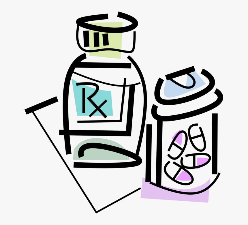 Vector Illustration Of Prescription Medication Medicine - Prescription Clipart, HD Png Download, Free Download