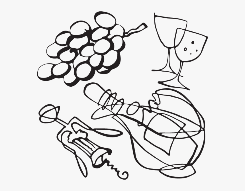 Clip Art Black And White Of Grape, HD Png Download, Free Download