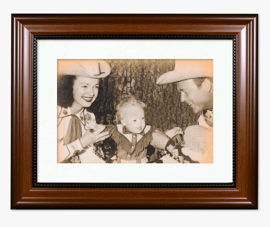 Framed Picture Of Dale, Robin And Roy Rogers - Picture Frame, HD Png Download, Free Download