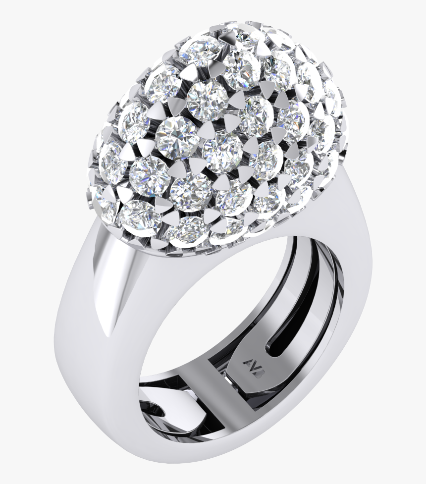 Custom Made Golden Ring With Diamonds - Pre-engagement Ring, HD Png Download, Free Download