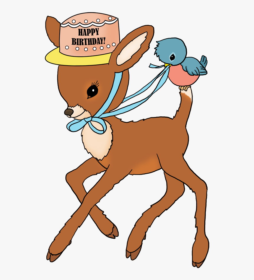 Bambi Birthday Clipart - Cartoon, HD Png Download, Free Download