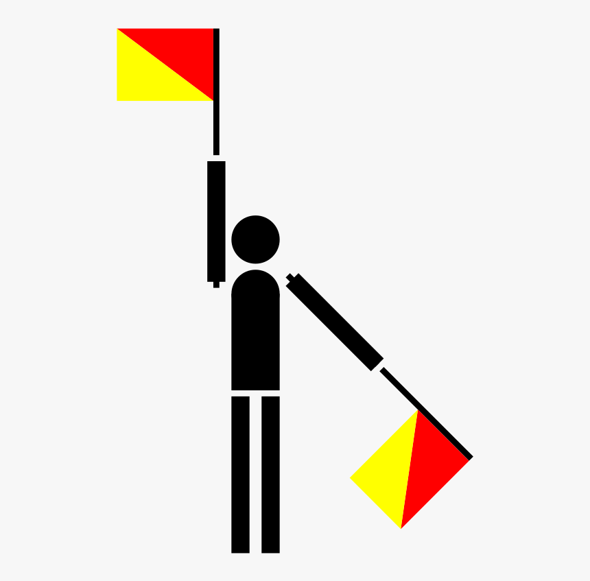 Semaphore Victor - Semaphore Flag N, HD Png Download, Free Download