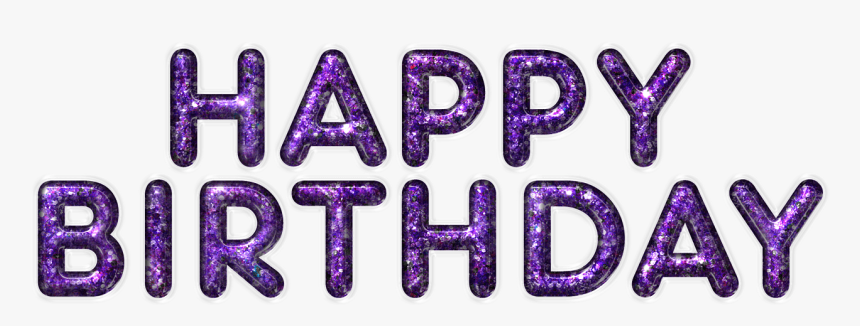 Happy Birthday Mauve Letters - Png Happy Birthday Name, Transparent Png, Free Download