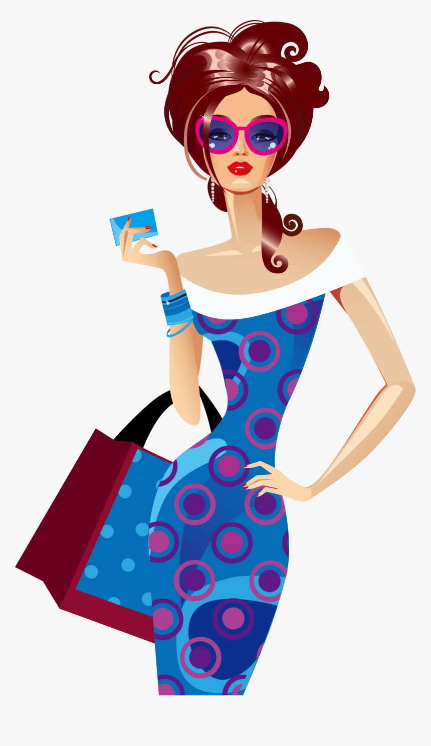 Mary Cassatt Shopping Woman Illustration - Beautiful Pic Of A Shopping Girl, HD Png Download, Free Download