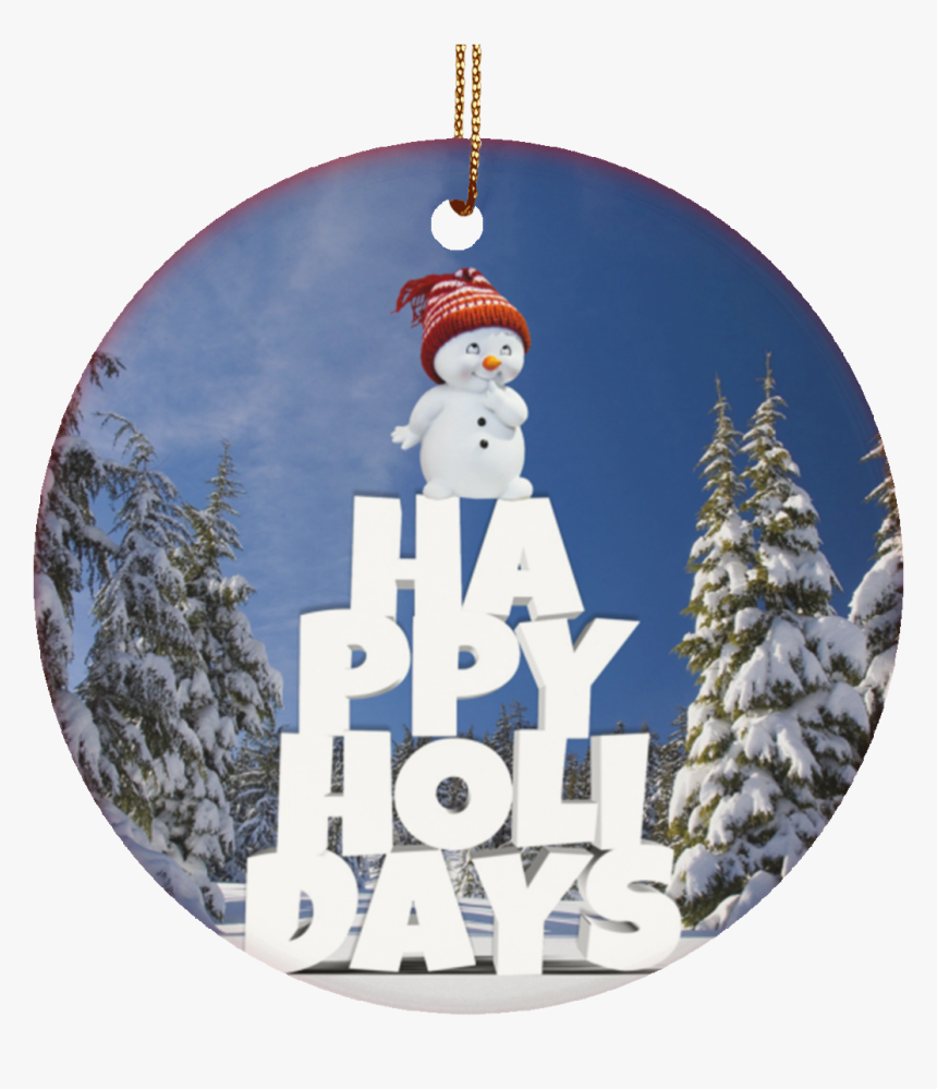Crafted Ceramic Christmas Tree Ornament Snow Baby Happy - Northern Arizona In The Winter, HD Png Download, Free Download