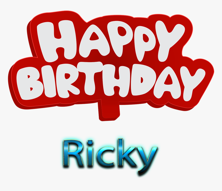 Ricky Name Png Ready-made Logo Effect Images - Happy Birthday Heena Name, Transparent Png, Free Download